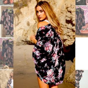 Arnhem Songbird Kimono in Meika Rose